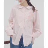 【Discoat】【umm】バラモチーフストライプシャツ | PAL GROUP OUTLET | 詳細画像26