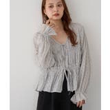 【Discoat】前リボン花柄ブラウス | PAL GROUP OUTLET | 詳細画像13