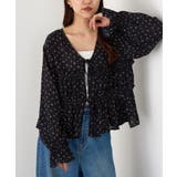 【Discoat】前リボン花柄ブラウス | PAL GROUP OUTLET | 詳細画像18