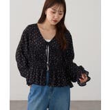 【Discoat】前リボン花柄ブラウス | PAL GROUP OUTLET | 詳細画像19