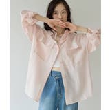 ピンク | 【Discoat】【Noka】後ろタックサファリシャツ | PAL GROUP OUTLET