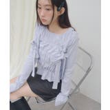【Discoat】【umm】リボンシャーリングトップス | PAL GROUP OUTLET | 詳細画像2