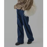 【Kastane】STRIPE DENIM SLACKER PANTS | PAL GROUP OUTLET | 詳細画像1 