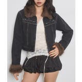 BLK | 【WHO'S WHO gallery】ビジュファーデニムジャケット | PAL GROUP OUTLET