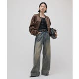 【Lui's】サテンボンディングダブルZIP MA-1 | PAL GROUP OUTLET | 詳細画像10