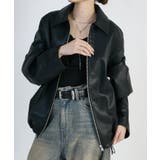 【Lui's】ステッチ使いエコレザーブルゾン | PAL GROUP OUTLET | 詳細画像12