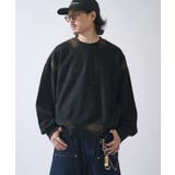BLK | 【Lui's】SURJENT ラインストーンフェードスウェット | PAL GROUP OUTLET