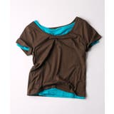 BRN/TRQ | 【WHO'S WHO gallery】SLOPPY PACK TEE | PAL GROUP OUTLET
