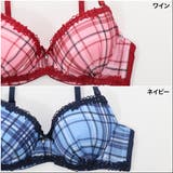 【GHカップ】タータンチェックプリント 3/4モールドカップブラ&ショーツ | palissee | 詳細画像2