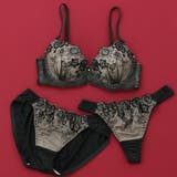 グリーン | 【EFカップ】パピヨンフルール 3/4モールドカップブラ&ショーツ+Tバック | palissee