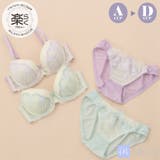 パステルシアーレース ３/４モールドカップブラ＆ショーツ | palissee | 詳細画像1 