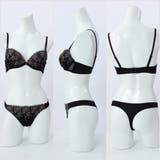 【EFカップ】ローズ刺繍 ３/４モールドカップブラ＆ショーツ＋Tバック | palissee | 詳細画像5 