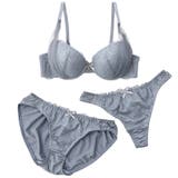 サイドチュールレース ３/４モールドカップブラ＆ショーツ＋Tバック | palissee | 詳細画像11 