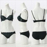 サイドチュールレース ３/４モールドカップブラ＆ショーツ＋Tバック | palissee | 詳細画像4 