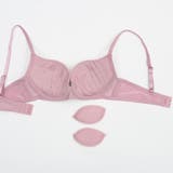 フェミニンアーチレース３/４モールドカップブラ＆ショーツ＋Tバック | palissee | 詳細画像8 