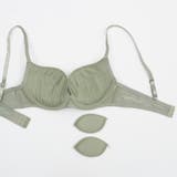 フェミニンアーチレース３/４モールドカップブラ＆ショーツ＋Tバック | palissee | 詳細画像9 