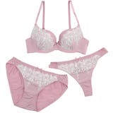 フェミニンアーチレース３/４モールドカップブラ＆ショーツ＋Tバック | palissee | 詳細画像11 