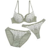 フェミニンアーチレース３/４モールドカップブラ＆ショーツ＋Tバック | palissee | 詳細画像12 