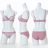 フェミニンアーチレース３/４モールドカップブラ＆ショーツ＋Tバック | palissee | 詳細画像2 