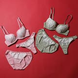 フェミニンアーチレース３ ４モールドカップブラ＆ショーツ＋Tバック | palissee | 詳細画像15 