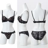 シアーレース３/４モールドカップブラ＆ショーツ | palissee | 詳細画像2 