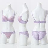 シアーレース３/４モールドカップブラ＆ショーツ | palissee | 詳細画像3 