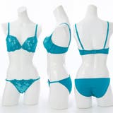 サイドチュールレーシー3/4モールドカップブラ&ショーツ | palissee | 詳細画像5