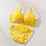 【EFカップ】サイドチュールレーシー3/4モールドカップブラ&ショーツ | palissee | 詳細画像2