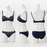 ラメプリントアーチ刺繍3/4モールドカップブラ&ショーツ | palissee | 詳細画像3