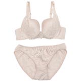 【EFカップ】サテンケミカルローズ3/4モールドカップブラ&ショーツ | palissee | 詳細画像2