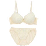 フラワーオーガンジー3/4モールドカップブラ&ショーツ | palissee | 詳細画像9