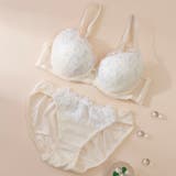 アイボリー | フラワーチュール３/４モールドカップブラ＆ショーツ | palissee