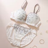 アイボリー | アンティークバタフライ３/４モールドカップブラ＆ショーツ | palissee