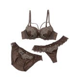 マカロニコードローズケミカル3/4モールドカップブラ&ショーツ+Tバック | palissee | 詳細画像21