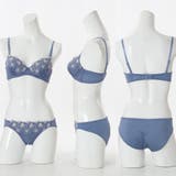 【EFカップ】シルバーラメフラワー3/4モールドカップブラ&ショーツ | palissee | 詳細画像3