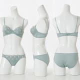 【EFカップ】シルバーラメフラワー3/4モールドカップブラ&ショーツ | palissee | 詳細画像4