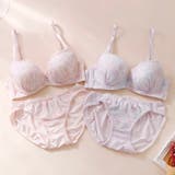 ラメフラワープリント3/4モールドカップブラ&ショーツ | palissee | 詳細画像10