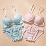 パステルフラワー3/4モールドカップブラ&ショーツ | palissee | 詳細画像12