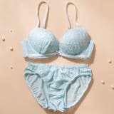 ミント | パステルフラワー3/4モールドカップブラ&ショーツ | palissee