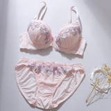 ピンク | カームフラワー3/4モールドカップブラ&ショーツ | palissee