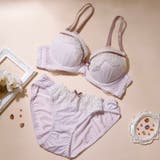 ガーリーレース３/４モールドカップブラ＆ショーツ | palissee | 詳細画像3 