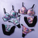 ビビッドフラワーマカロニコード3/4モールドカップブラ&ショーツ+Tバック | palissee | 詳細画像13
