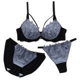 Lilyレースマカロニコード3/4モールドカップブラ&ショーツ+Tバック | palissee | 詳細画像13