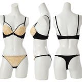 Lilyレースマカロニコード3/4モールドカップブラ&ショーツ+Tバック | palissee | 詳細画像3