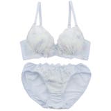 フルーフシフォンフリル3/4モールドカップブラ&ショーツ | palissee | 詳細画像11