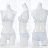 【EFカップ】フルーフシフォンフリル3/4モールドカップブラ&ショーツ | palissee | 詳細画像2