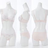 【EFカップ】フルーフシフォンフリル3/4モールドカップブラ&ショーツ | palissee | 詳細画像3