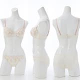 フェミニンフラワー刺繍３/４モールドカップブラ＆ショーツ | palissee | 詳細画像4 