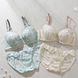 【EFカップ】フェミニンフラワー刺繍3/4モールドカップブラ&ショーツ | palissee | 詳細画像14