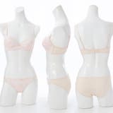 【EFカップ】パステルフラワープリント3/4モールドカップブラ&ショーツ | palissee | 詳細画像3